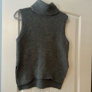 Madewell sweat vest turtleneck